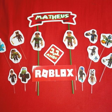 Conj. Toppers p/bolo Roblox – Panifor