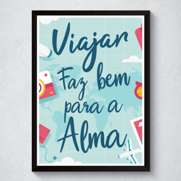 Quadro Decorativo Viagens
