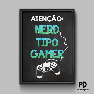 POSTER PARA QUADROS DIGITAIS - GAMER