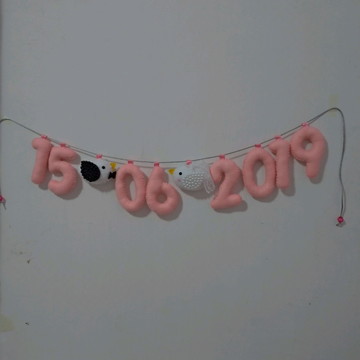 Varal com data - save the date