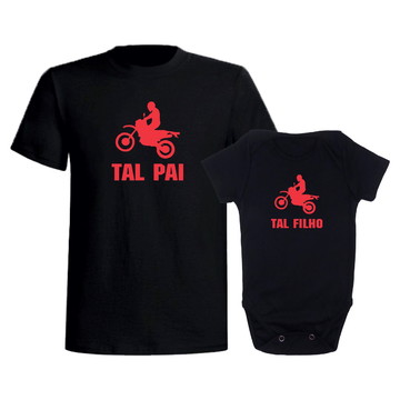 Kit tal pai tal filho filha motocicleta moto dia dos pais