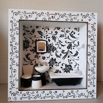 Quadro Miniatura Banheiro