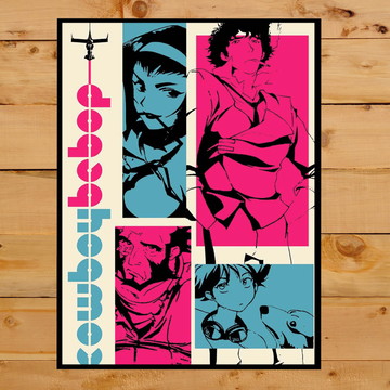 Quadro Decorativo A3 Anime Manga Cowboy Bebop