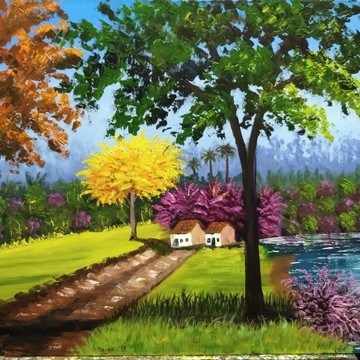 Quadro decorativo campestre