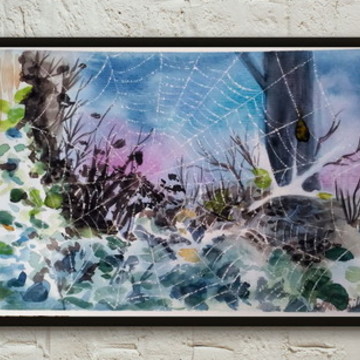 Quadro Decorativo - Teia Paisagem