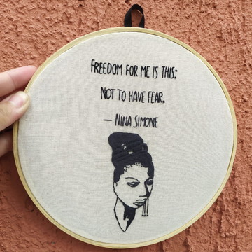 Bordado Nina Simone