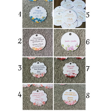 Tag personalizada para lembrancinhas