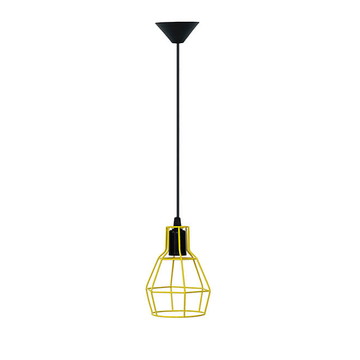 Lustre Pendente Aramado NU - Amarelo