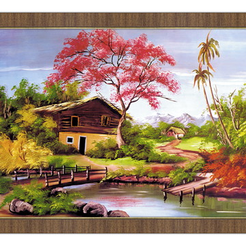 Quadro 80x60 - Casa Sitio Rancho Rio