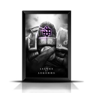 Quadro League of Legends - Jax Com Vidro