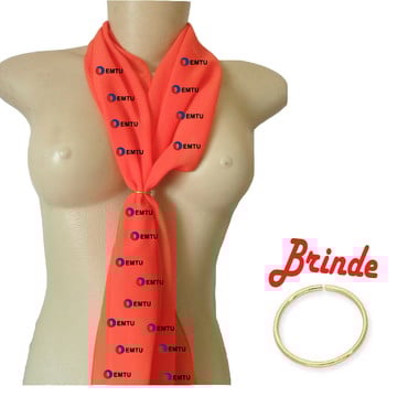 Echarpe personalizada com logotipo