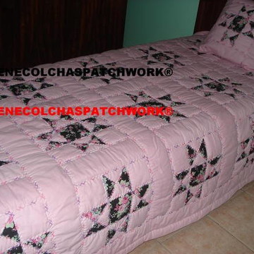 Colcha de patchwork de solteiro