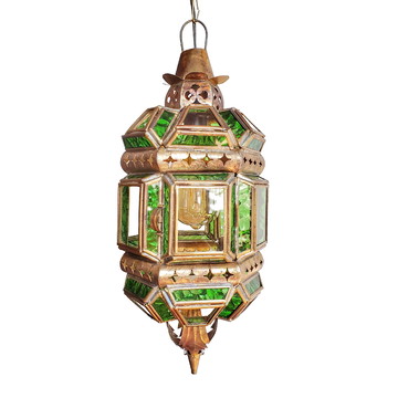 Lanterna Marroquina Lustre Pendente Decorativo Artesanal
