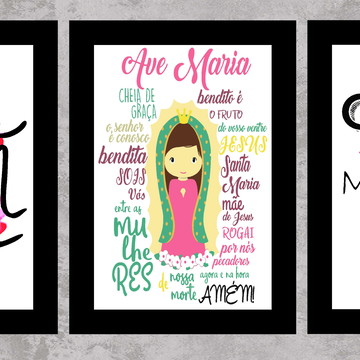 Quadros Ave Maria - kit