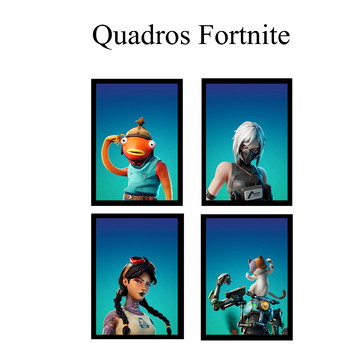 Arte digital quadros fortnite