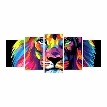 Quadro Decorativo Leão De Judá 158x65cm - Promoção