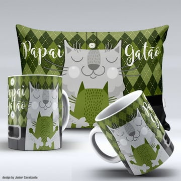 Kit dia dos pais com almofada e caneca