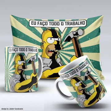 Kit dia dos pais com almofada e caneca
