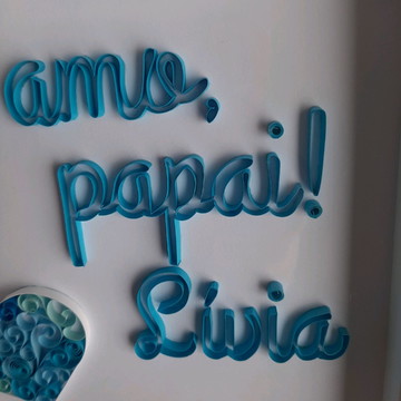 Quadro Eu te amo, papai