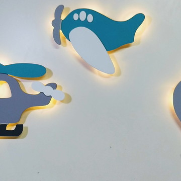 Avião com led balão com led helicóptero com led decoração