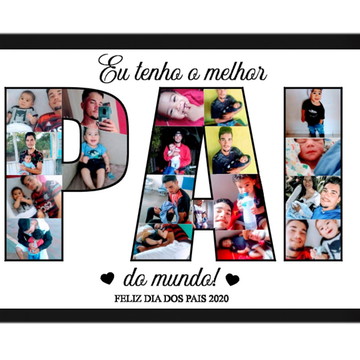 ARTE FOTOS EM LETRAS para quadros