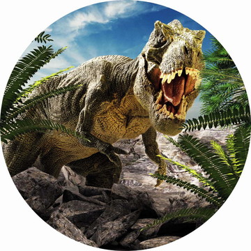 1,5 mt painel sublimado redondo dinossauro com elástico