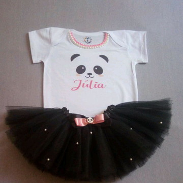 Roupa panda bebe  Compre Produtos Personalizados no Elo7