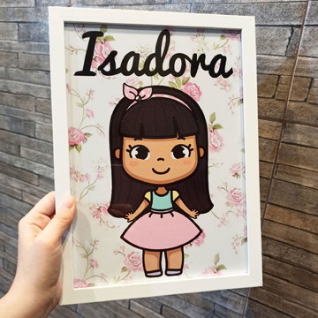 Quadro personalizado com moldura e vidro