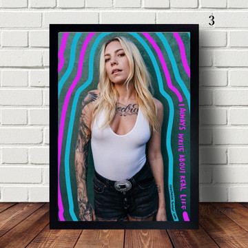 Quadro Decorativo Da Cantora Skylar Grey A3