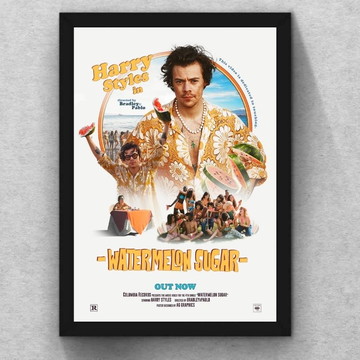 Quadro Harry Styles com vidro