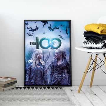 Quadro Decorativo Clexa - The 100 - Pôster com moldura