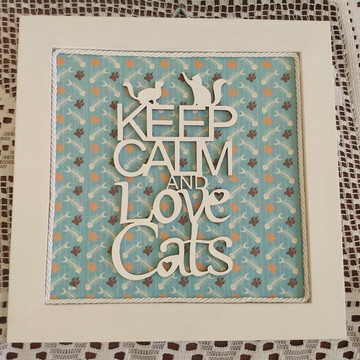 Quadro Decorativo Frase Cats