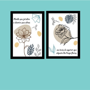 Quadros decorativos Sala com moldura