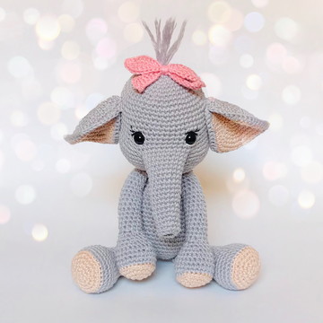 Elefante de Crochê - Amigurumi