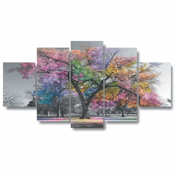Quadros Decorativos Mdf Arvore da Vida Botanica Colorida