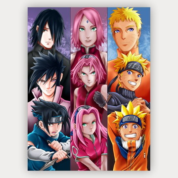 QUADRO ANIME BORUTO KARMA JOOGAN - TAMANHO 40X60