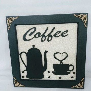 Quadro Decorativo Cantinho Café / Coffee