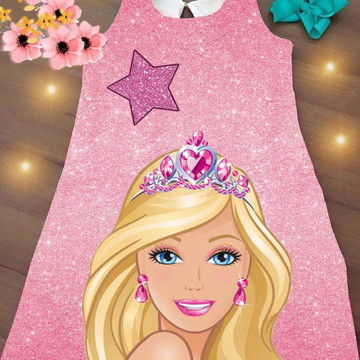 Vestido barbie infantil  Compre Produtos Personalizados no Elo7