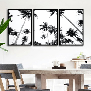 Quadro Decorativo Coqueiros Paisagem Sala Quarto Casa Decor