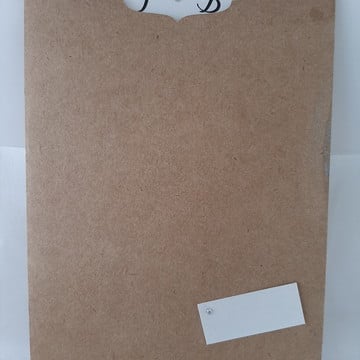 Convite rústico com recorte especial