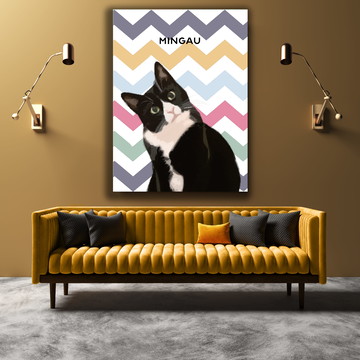 Quadro Decorativo Personalizado com seu Pet - CONCEPT - GG
