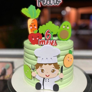 Arquivo de corte topo de bolo introdução alimentar