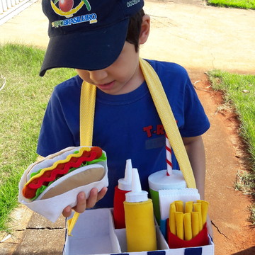 Kit cachorro quente de feltro