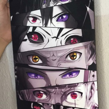 Quadro Decorativo Naruto Sasuke MDF 3 mm