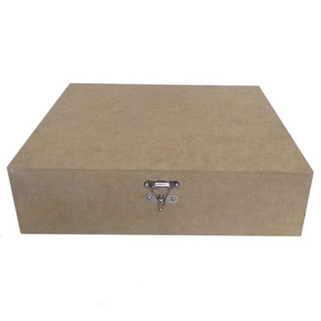 Caixa mdf com 12 divisórias cha005 - tamanho 30x23x8cm