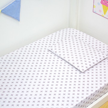 Lençol de Mini Cama 2 peças Cruzetas