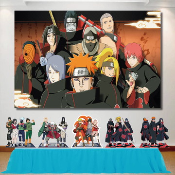 Kit Festa Totem Naruto Classico 65 Cm E Displays De Mesa