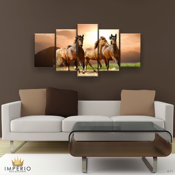 Quadro Decorativo Vazado Cavalo Marinho Geométrico MDF 3mm Preto