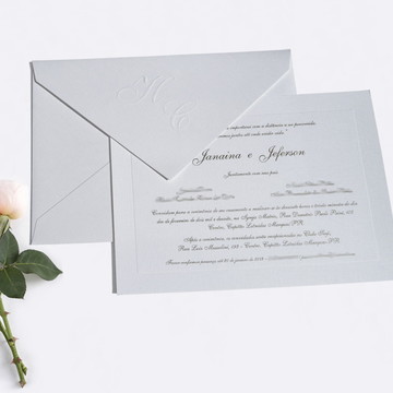 Convite Casamento Tradicional B04