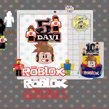 TOPO DE BOLO ROBLOX Ref: 1057 arquivo digital